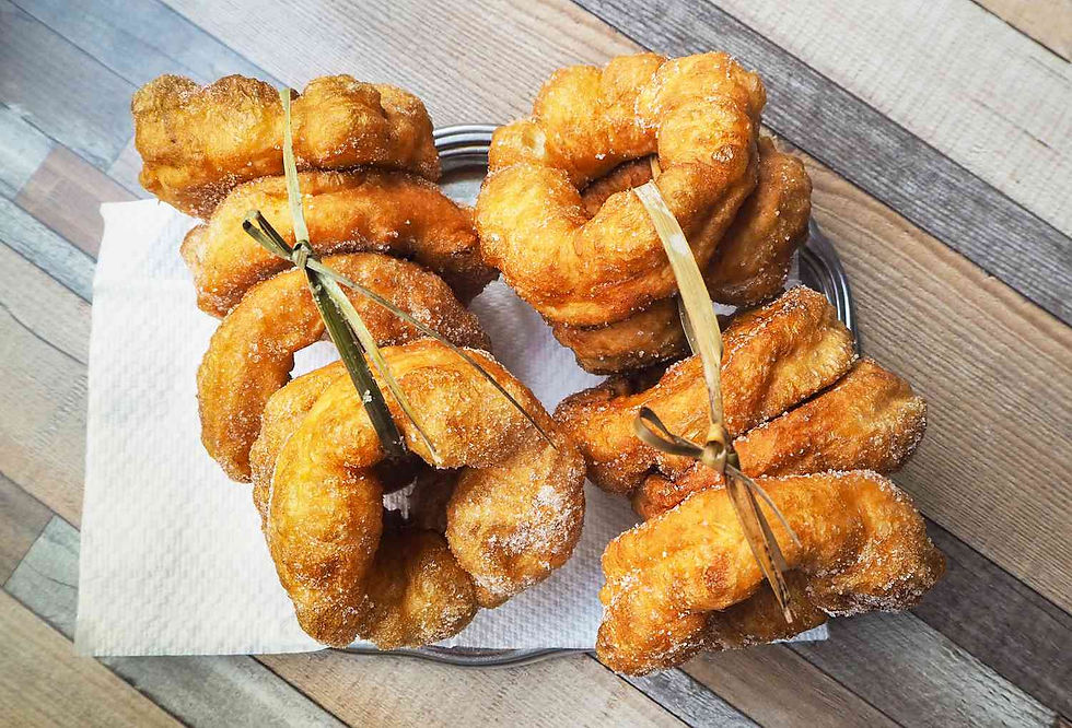 Moroccan Sfenj, fried doughnuts