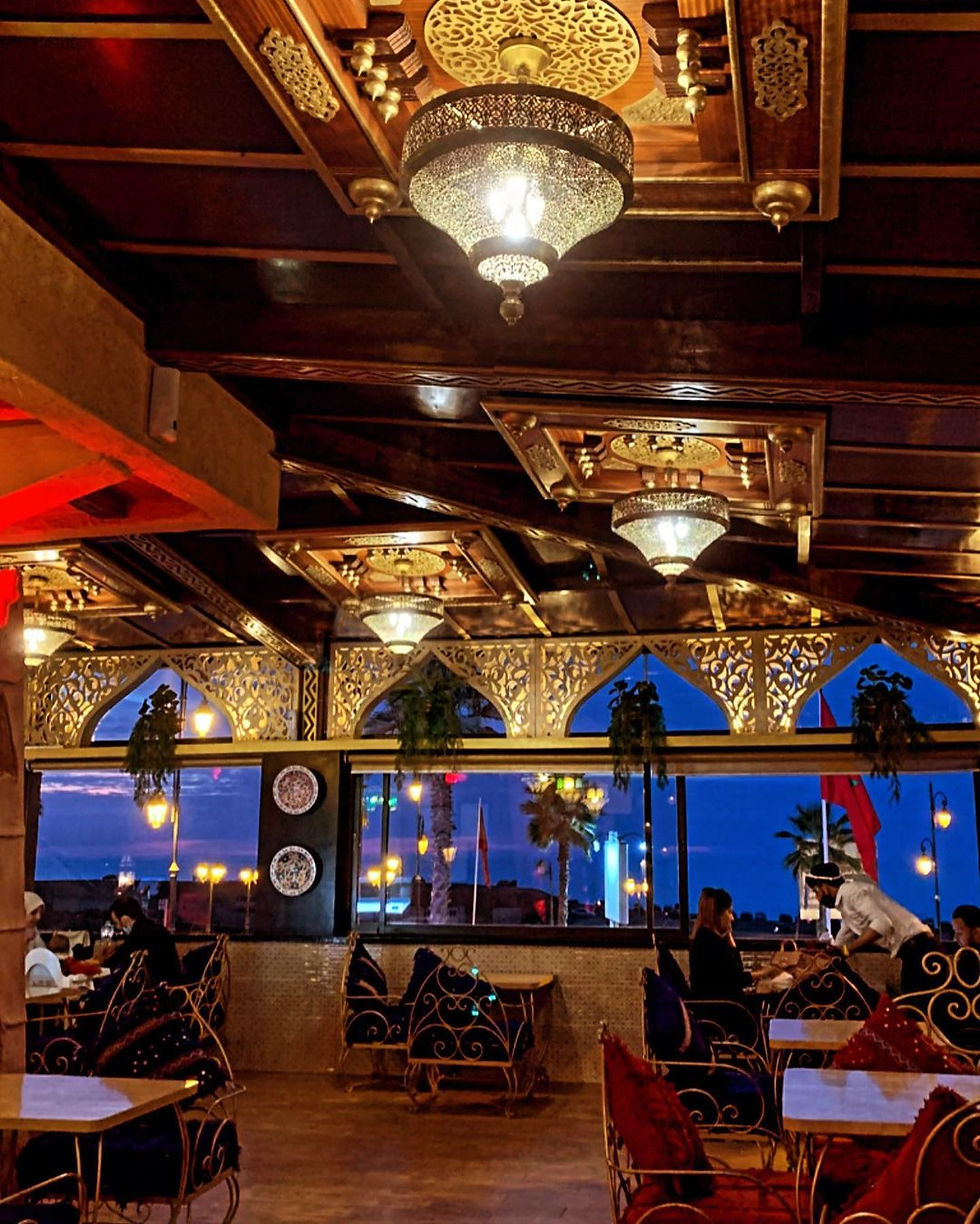 a view of one of the greatest restaurant in Morocco