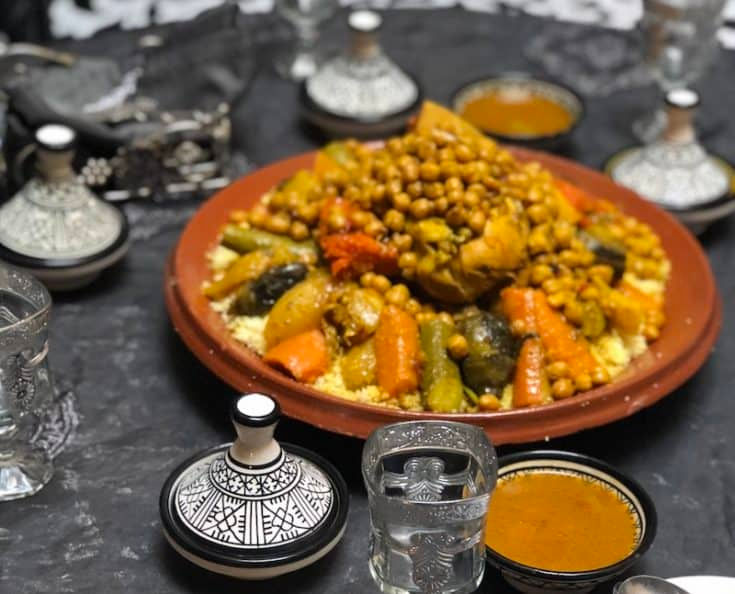 A plate of mouthwatering Moroccan couscous