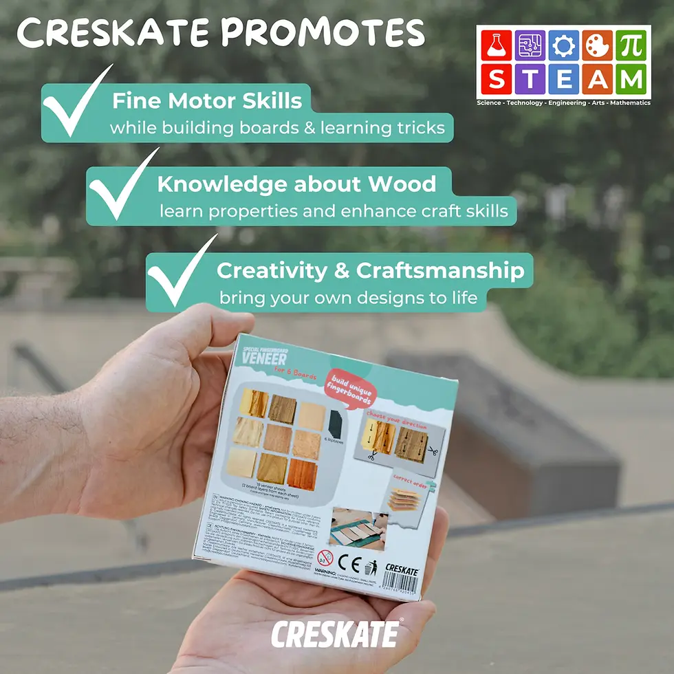 Thumbnail: Create  Your Skate BOARD VENEER - 6 BOARDS  Premium Wood for Your Finest