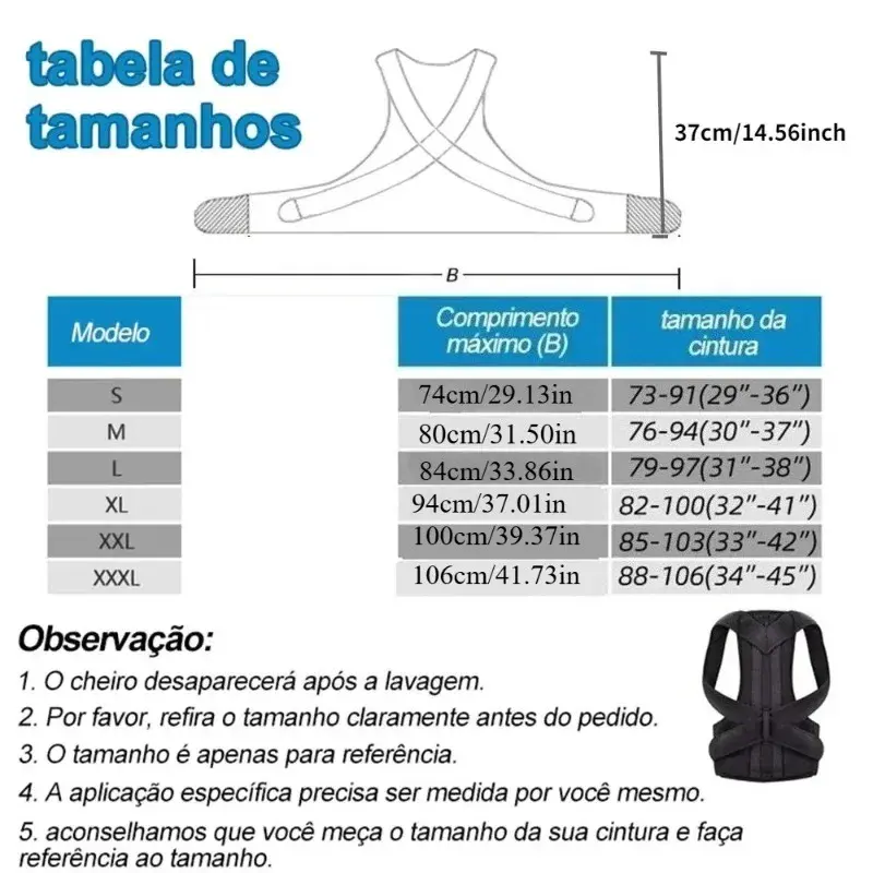 Miniaturbild: Adjustable Lumbar Support & Posture Corrector Vest – Reinforced Back Support Bel