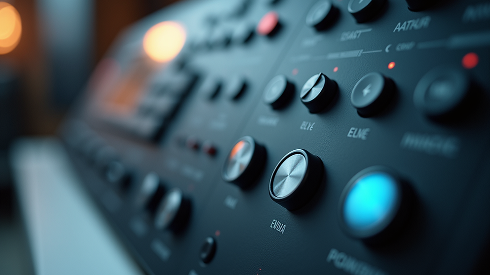 Close-up view of a Pulseo massagegerät control panel
