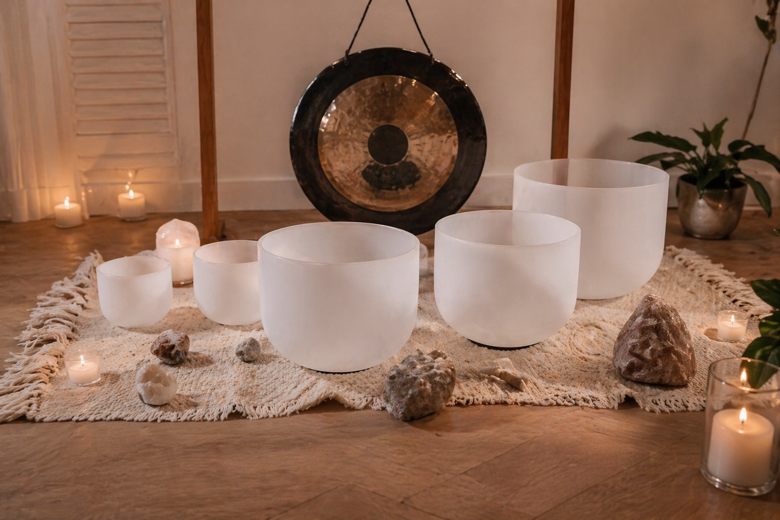 crystal singing bowls at The Zen Den, Farsley.