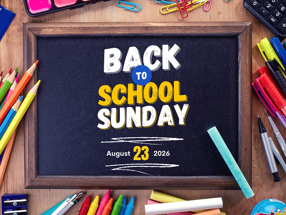Back to School Sunday