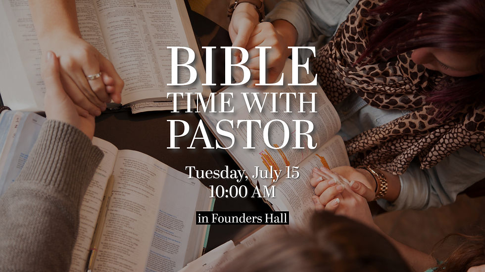 Bible Time with Pastor