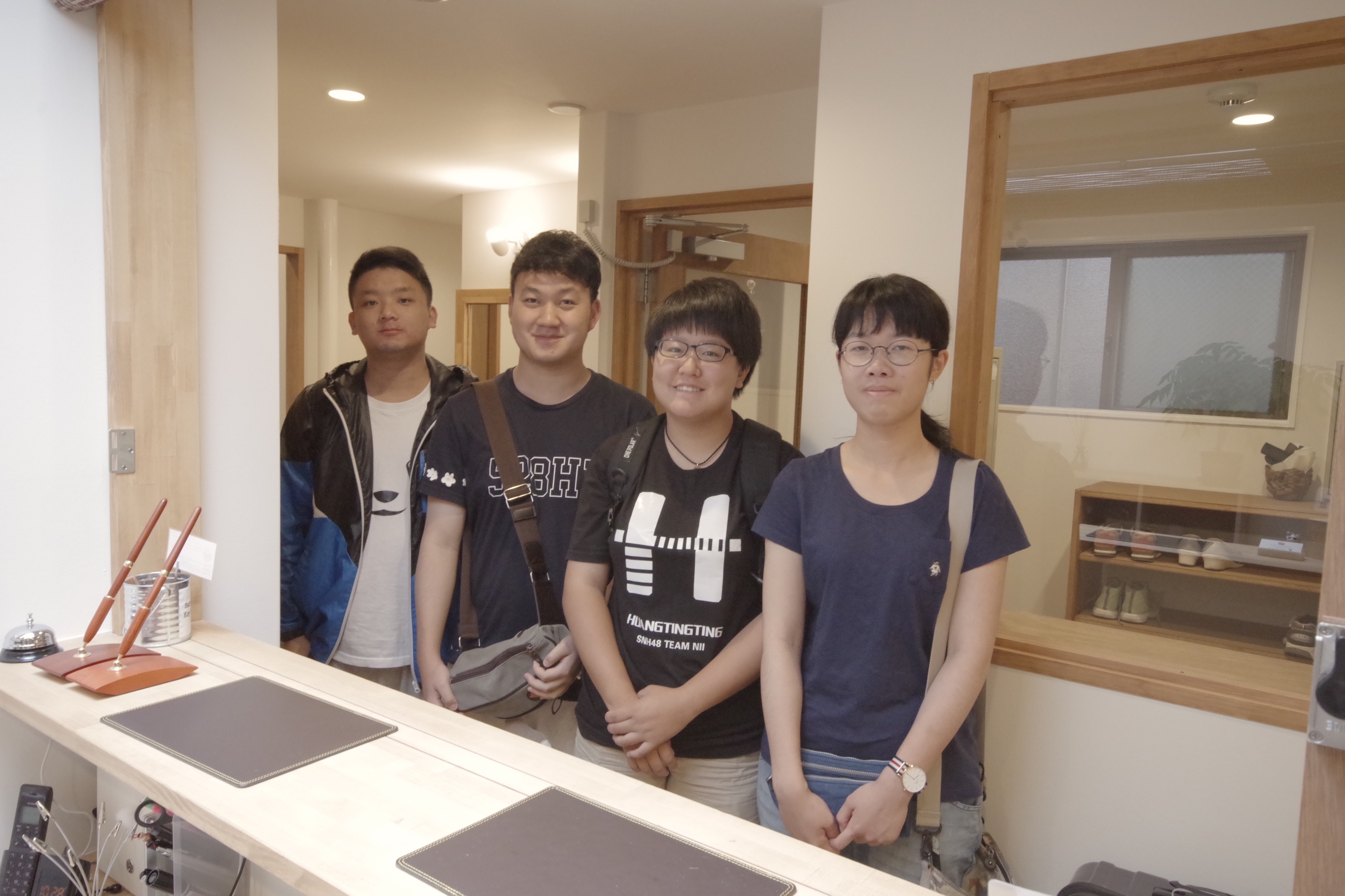 Guest smile at HOSTEL Ebi