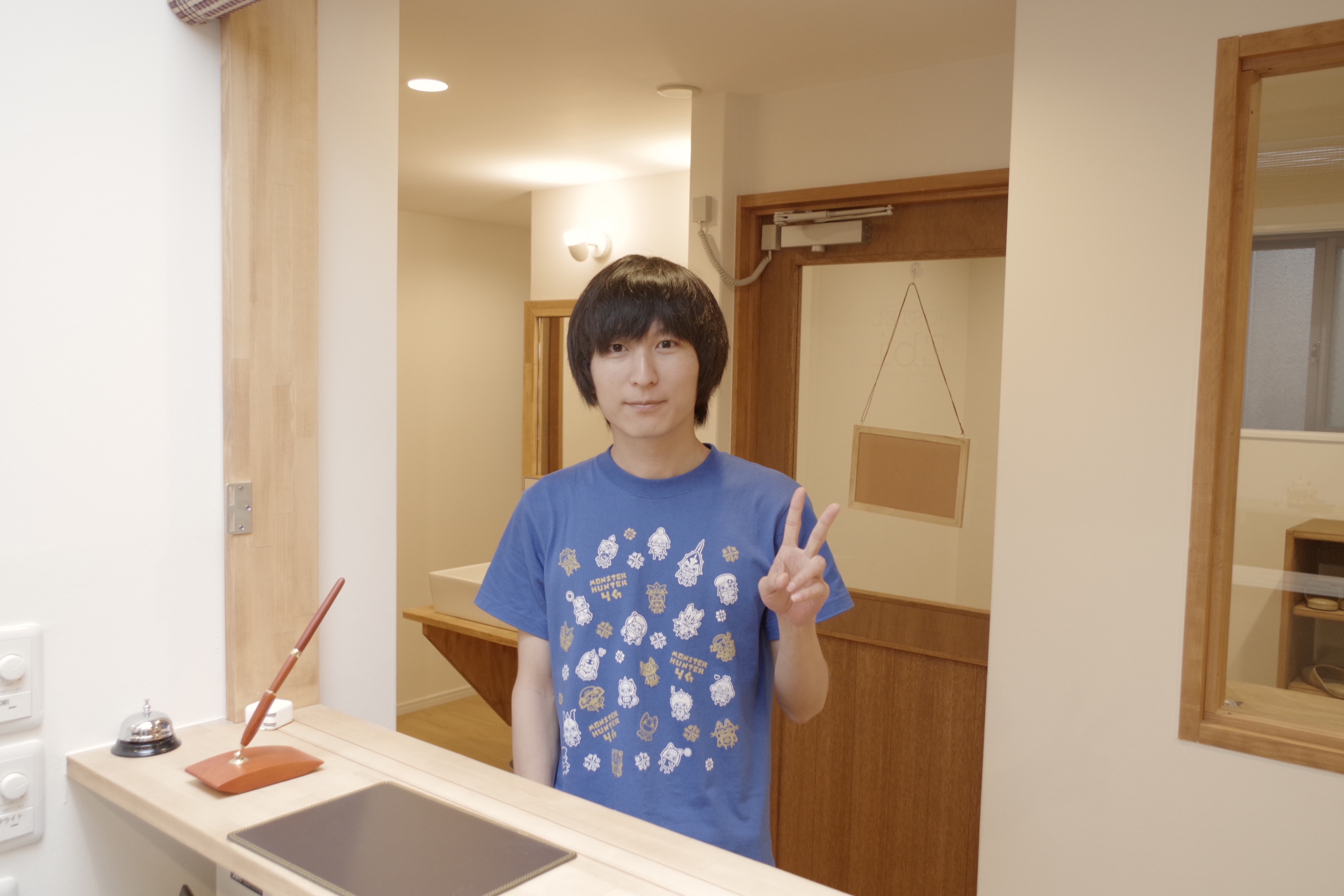 Guest smile at HOSTEL Ebi