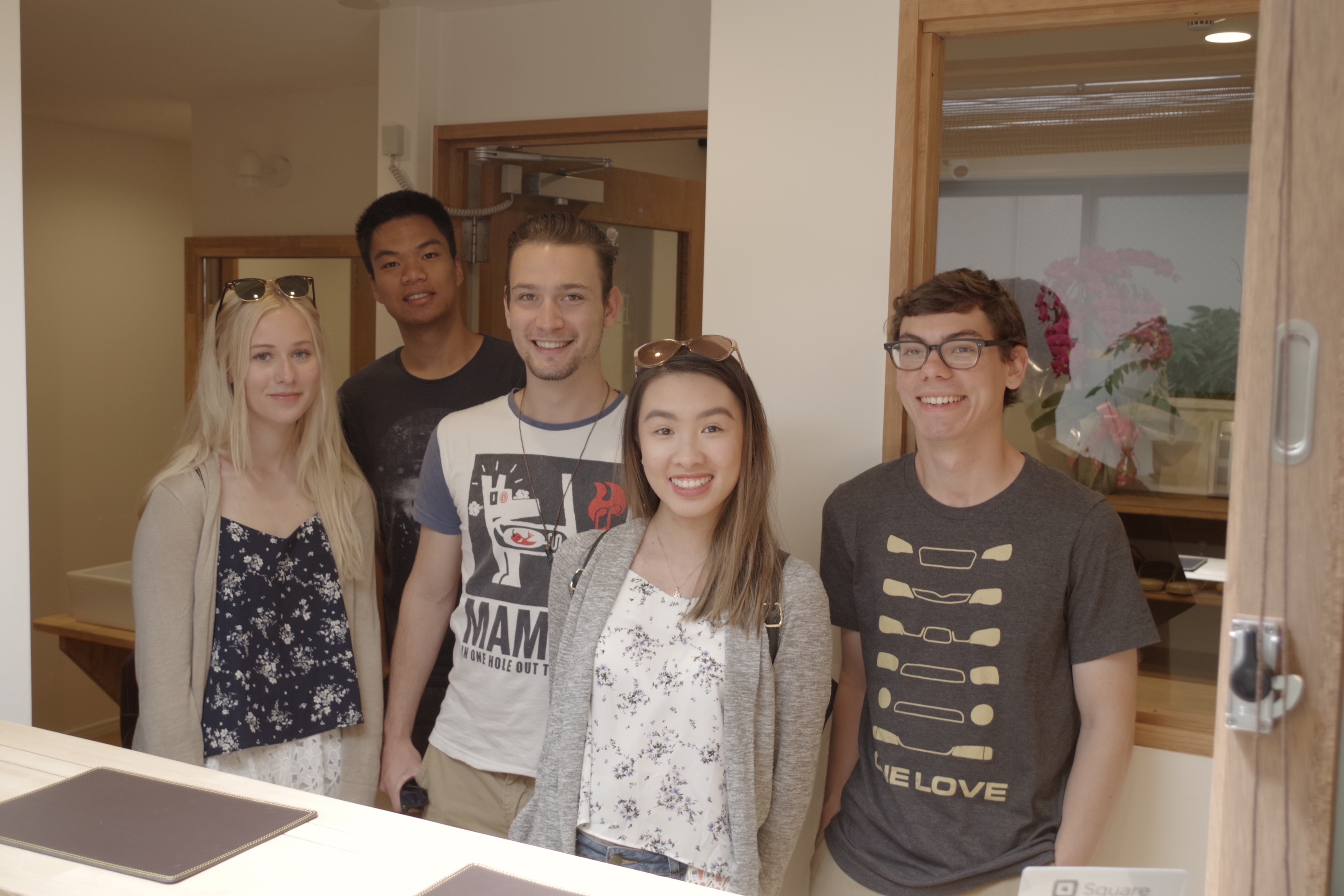 Guest smile at HOSTEL Ebi