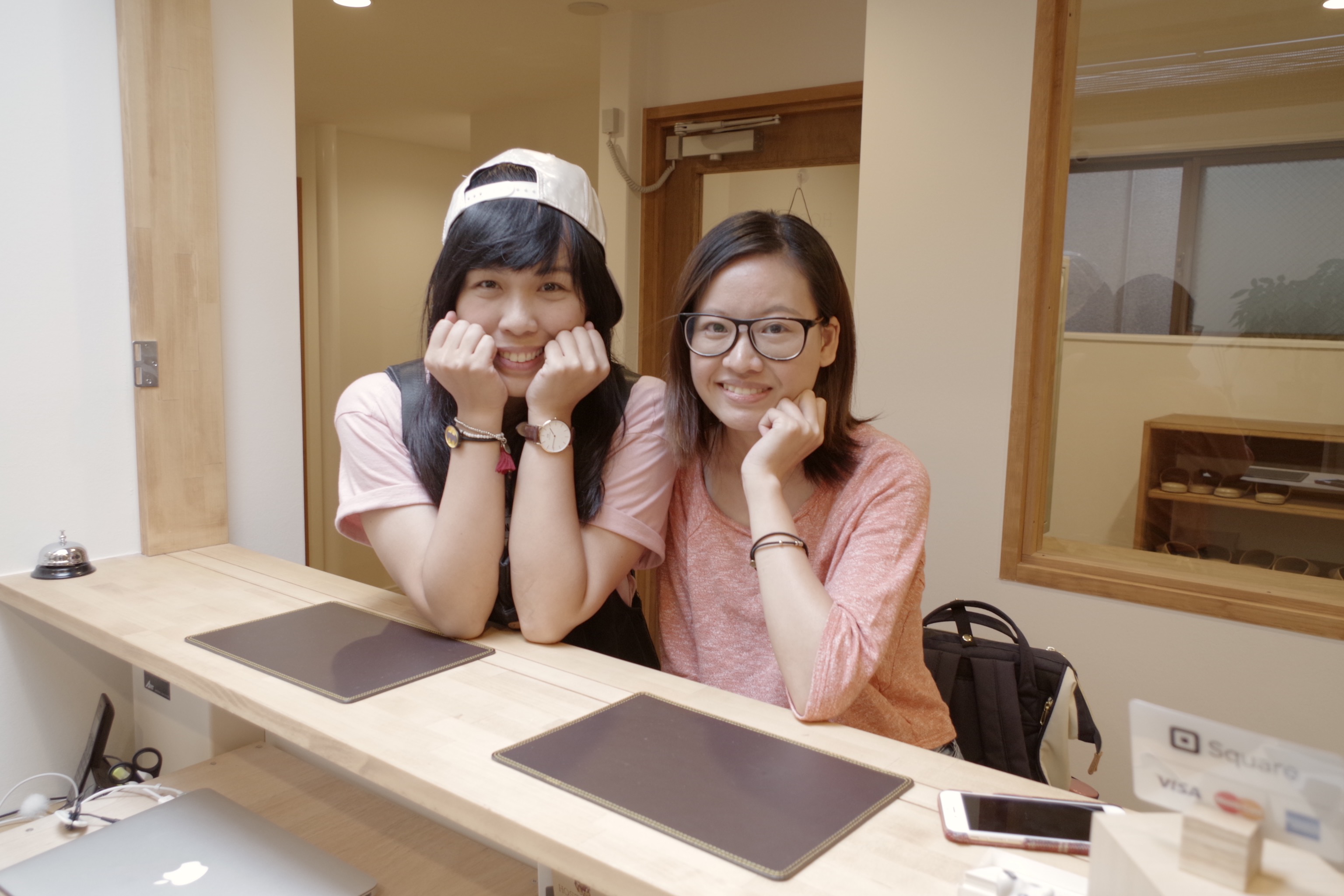 Guest smile at HOSTEL Ebi