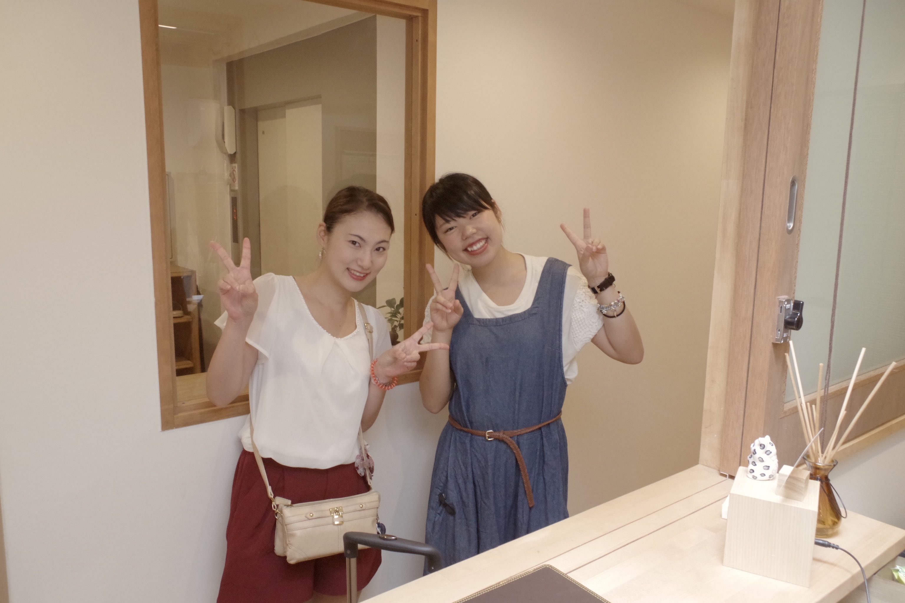 Guest smile at HOSTEL Ebi