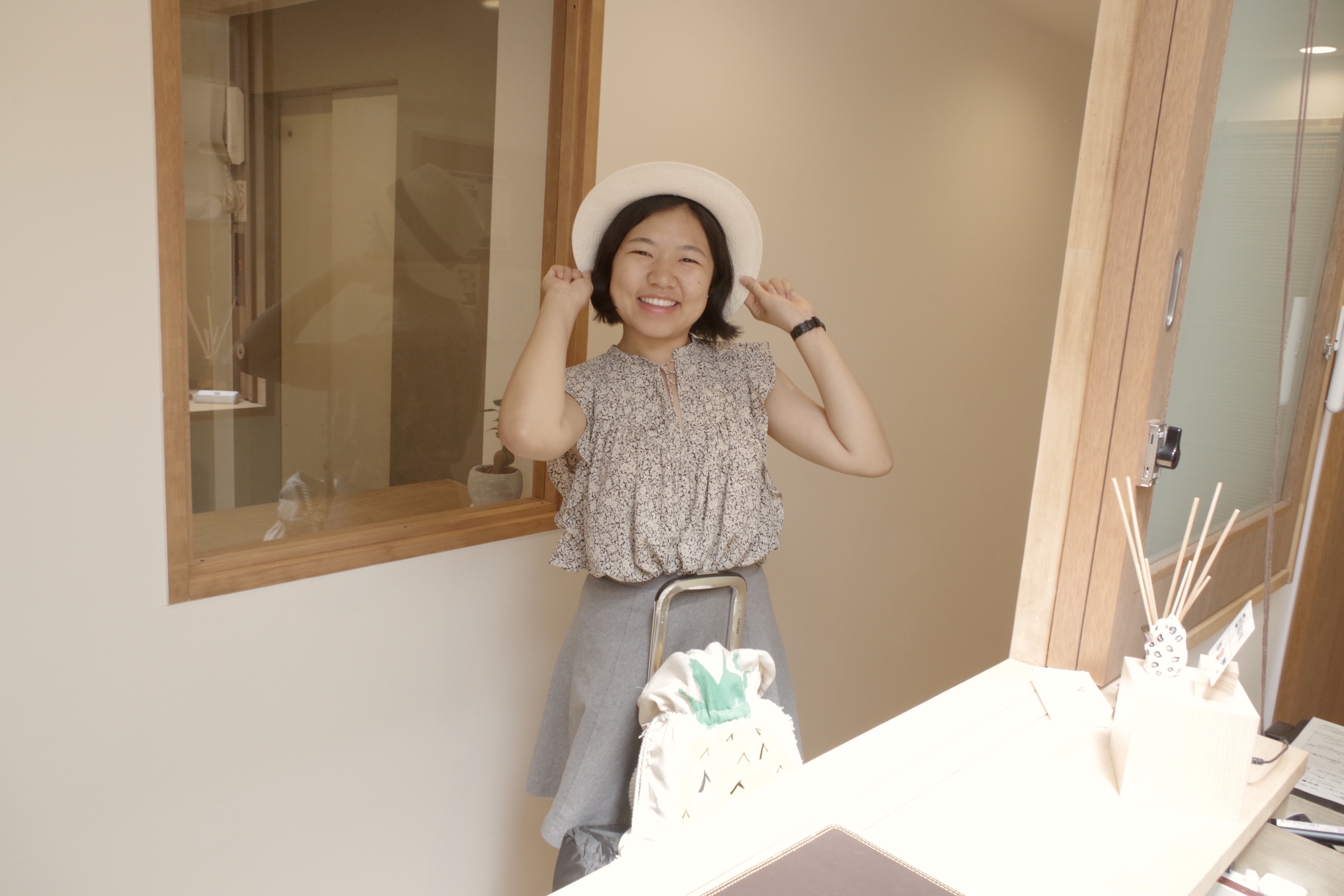 Guest smile at HOSTEL Ebi