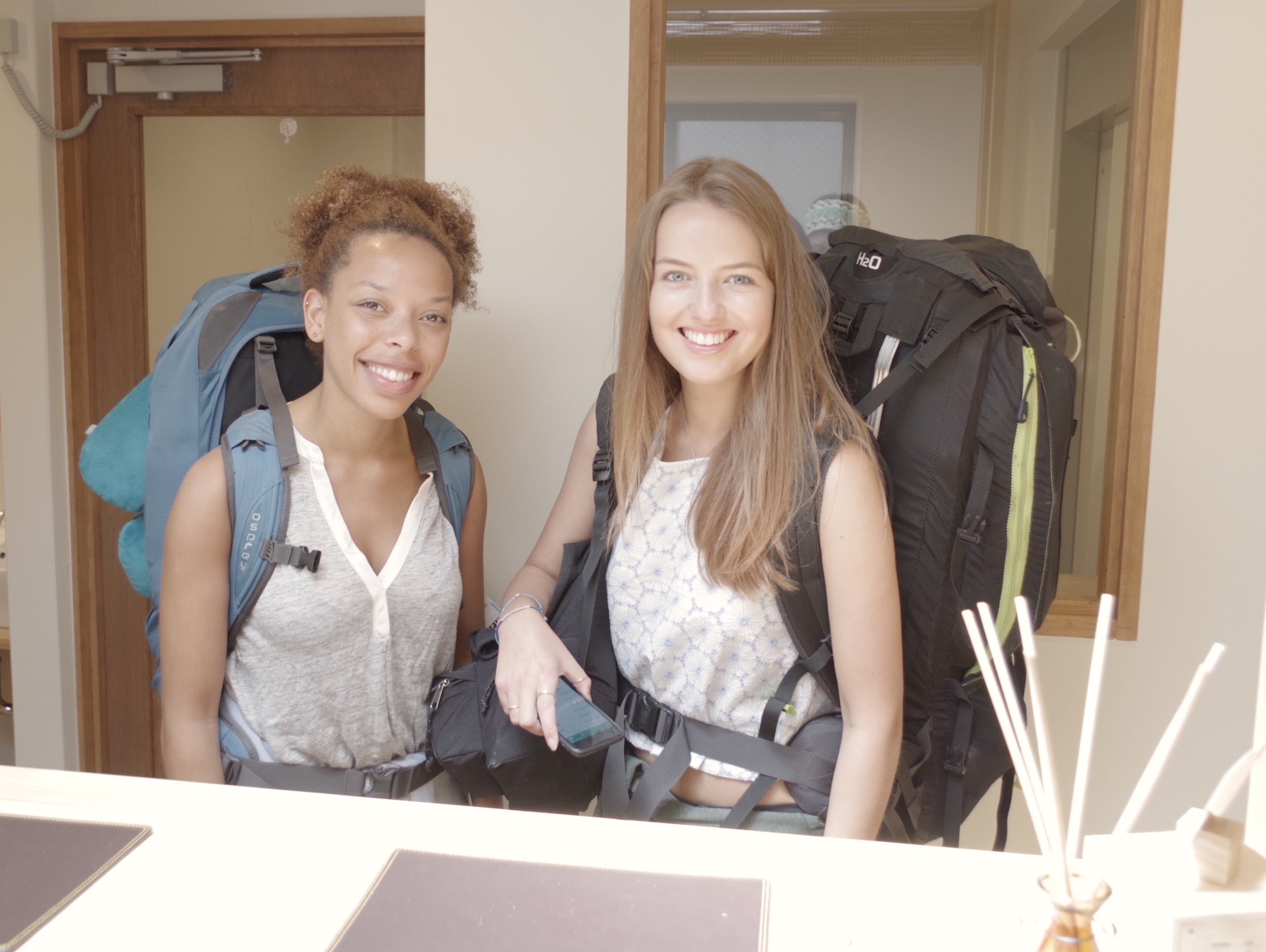 Guest smile at HOSTEL Ebi