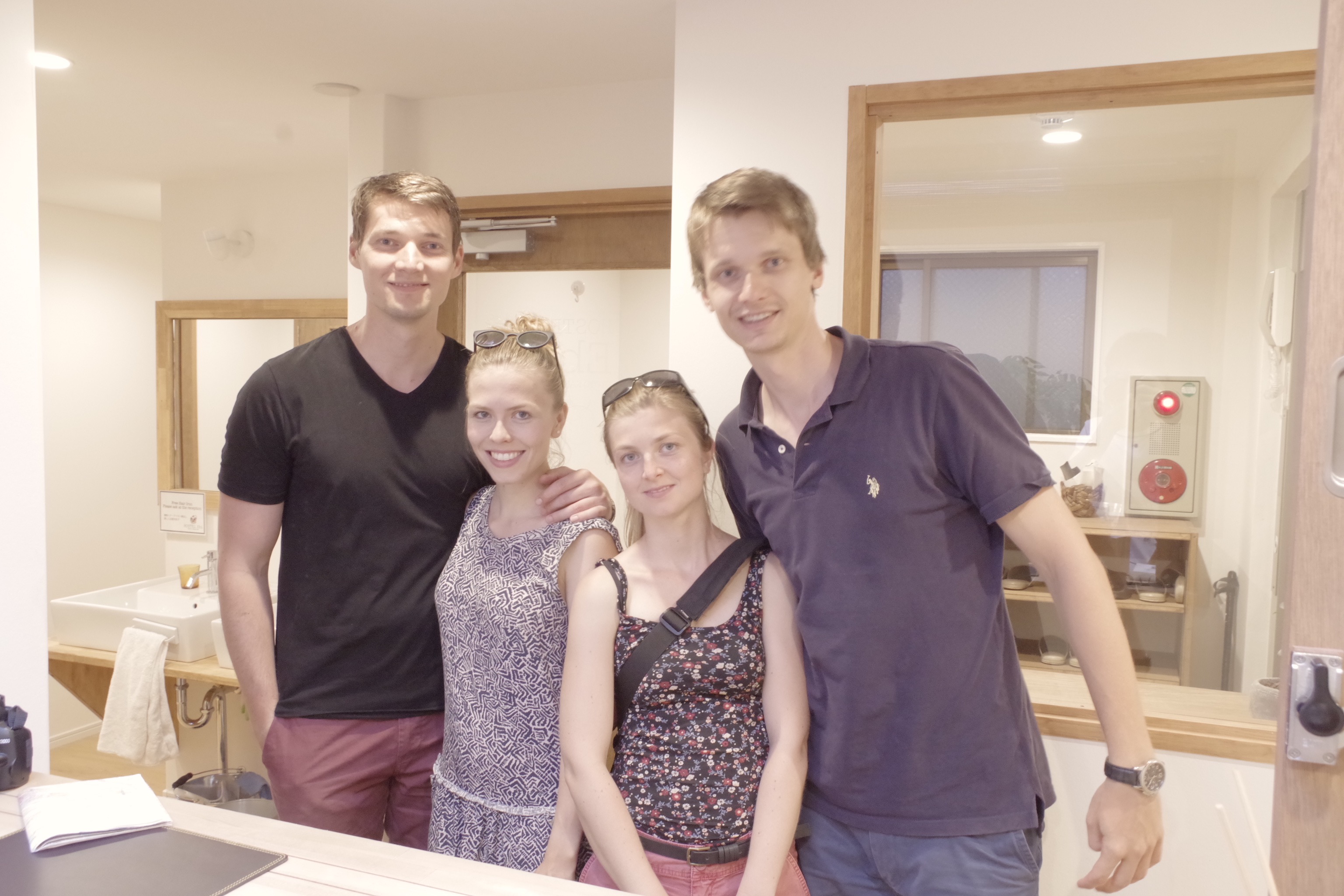 Guest smile at HOSTEL Ebi