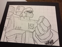 Drawing of Megatron