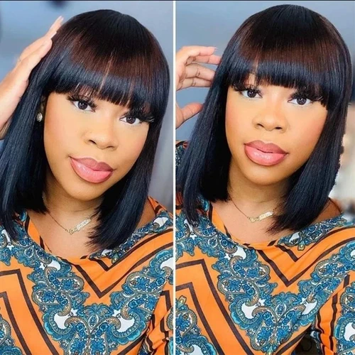 #1B Straight Fringe Wig | Beauty-Generous Glam