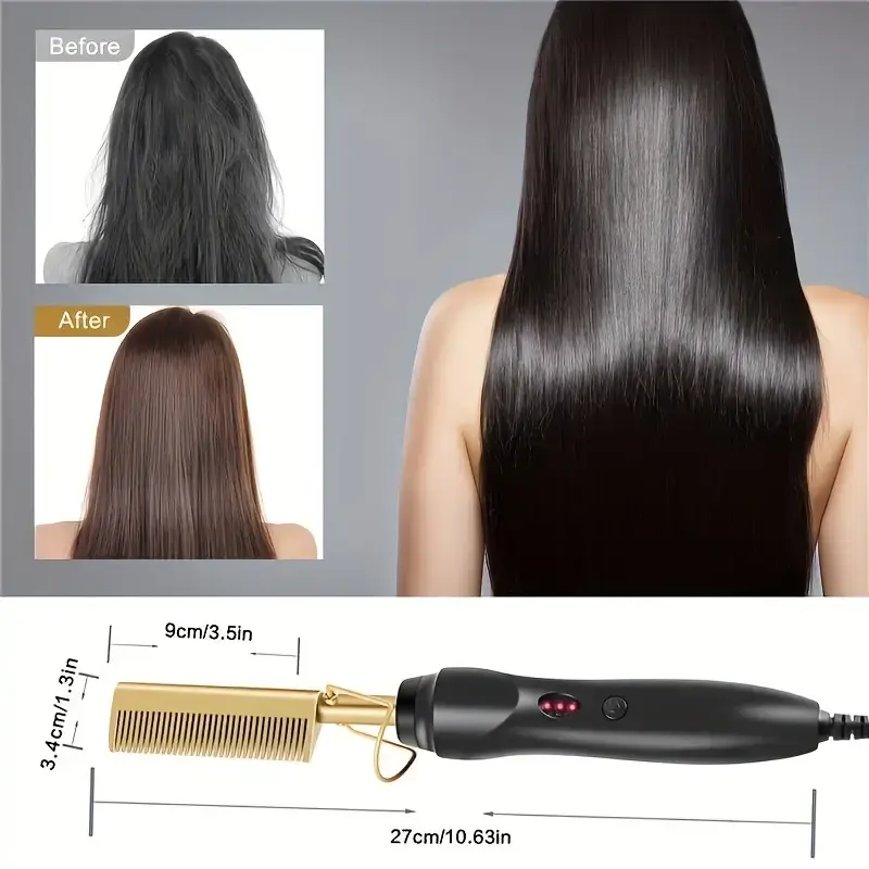 Thumbnail: Straight Hair Curls Styling Hot Comb