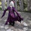 Thumbnail: Medium Burgundy Moon Goddess Ceremony Ritual Dress