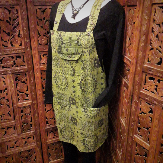 Thumbnail: Celestial Mini Dungaree Dress