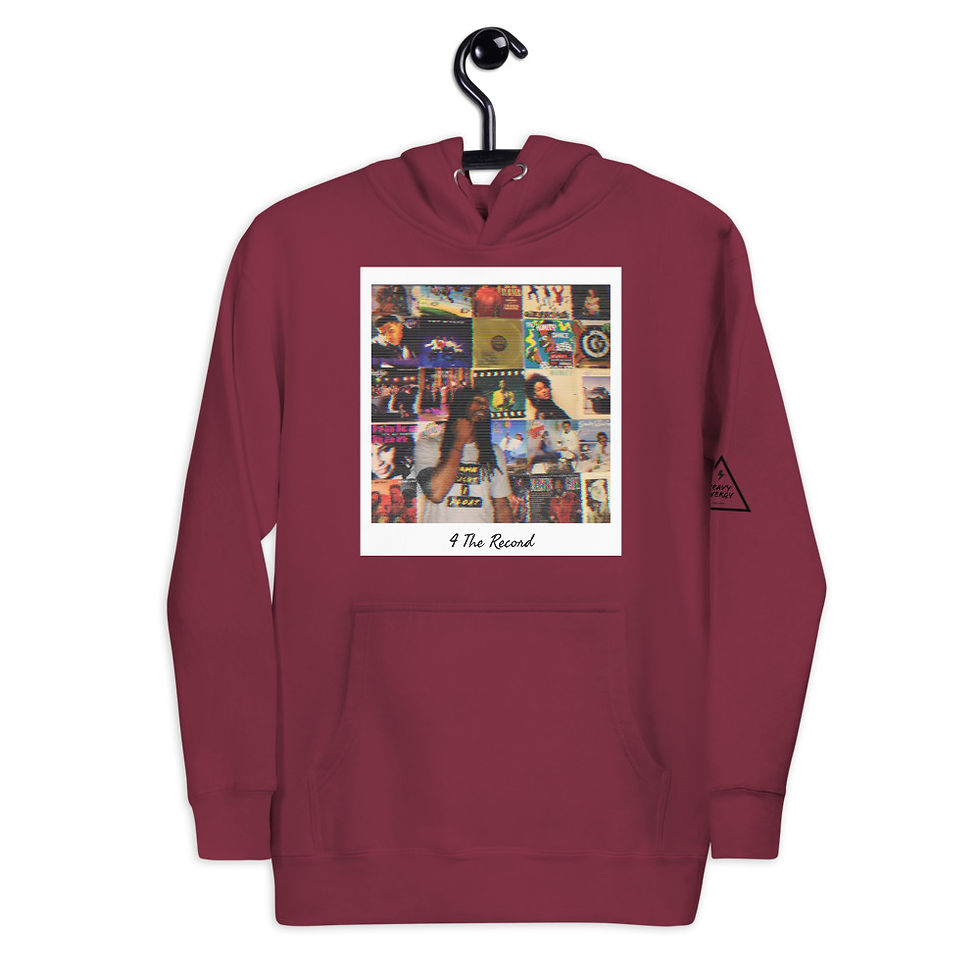 Thumbnail: 4 The Record Album Cover Unisex Hoodie