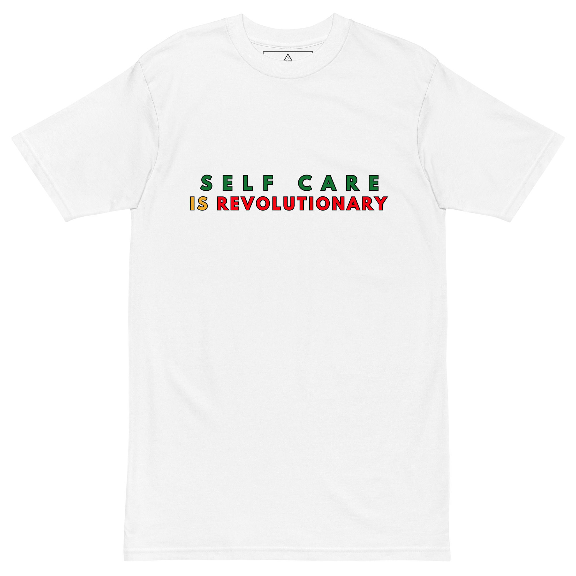 Self Care White & Gold tee