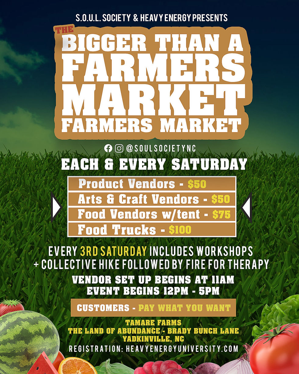 THE BIGGER THAN A FARMERS MARKET 3.28.26