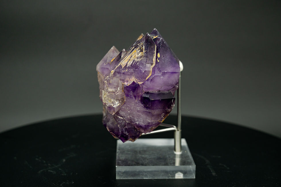 Thumbnail: Large Skeletal Amethyst Elestial Double Terminated Scepter Bolivia