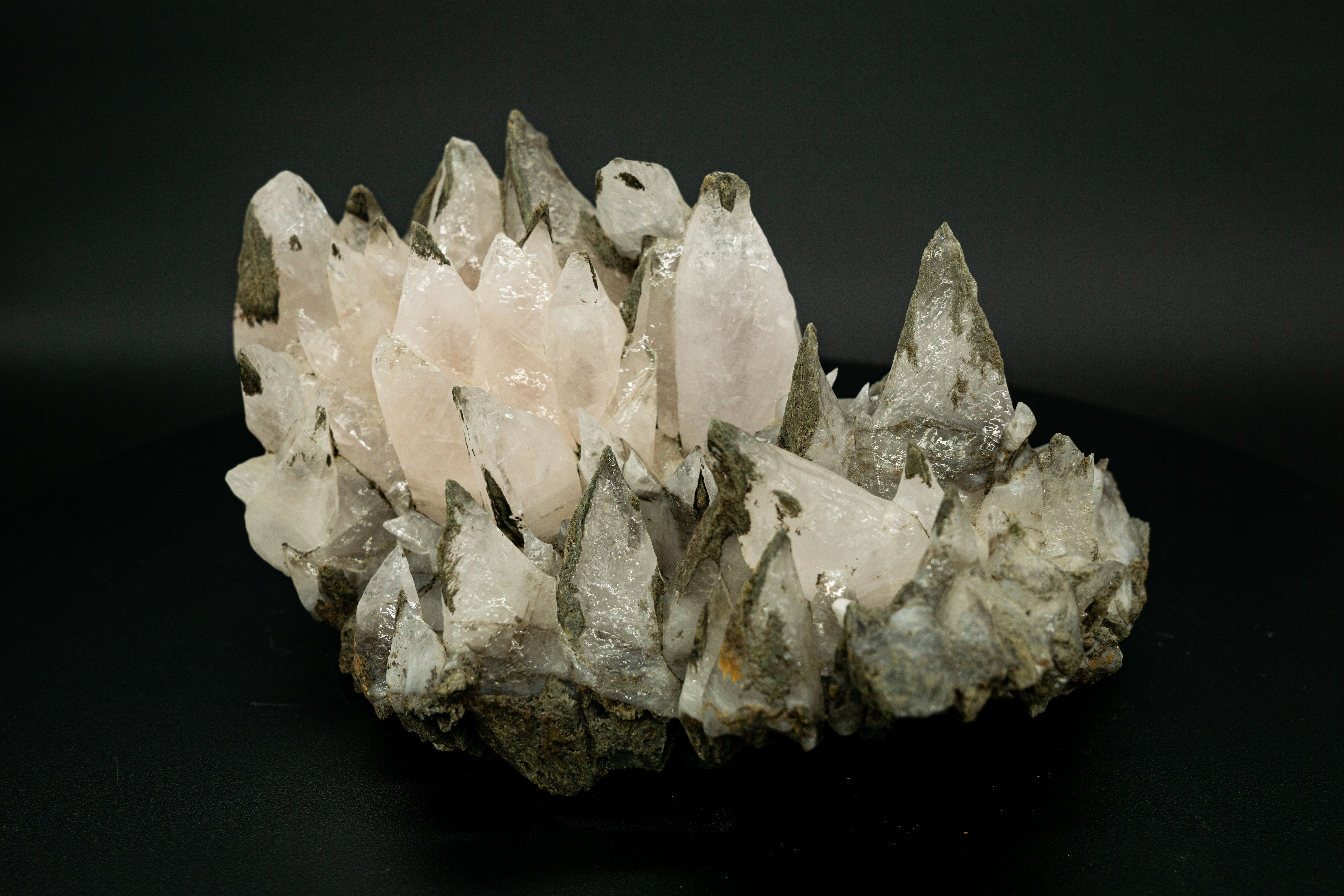 UV-Reactive Large Pink Dogtooth Calcite Crystal Fujian