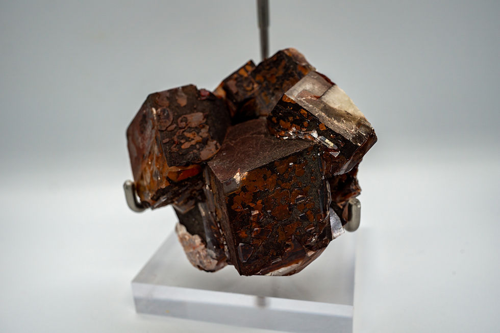 Thumbnail: Dark Chocolate Calcite Cluster Hunan