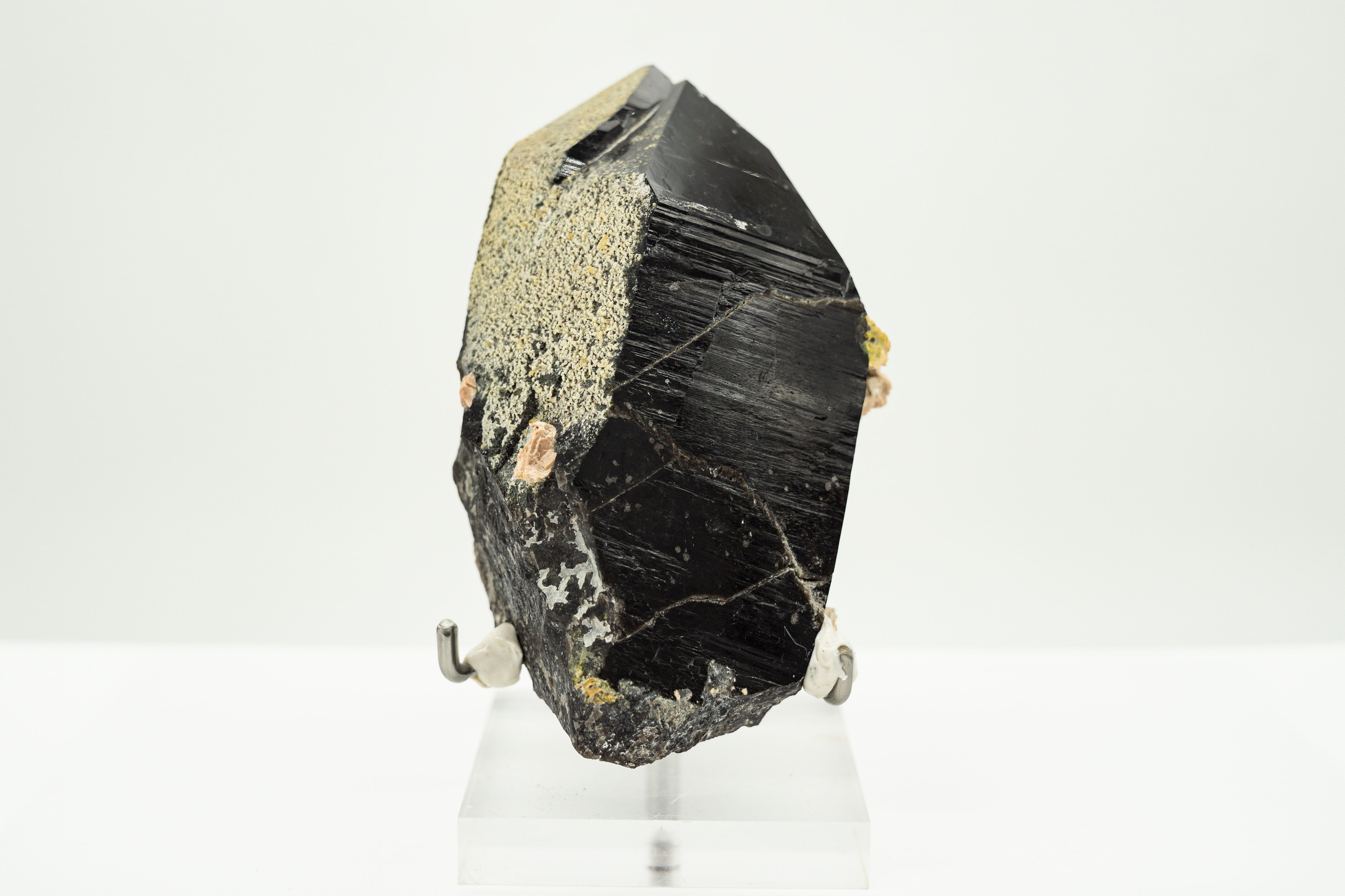 Smoky Crystal Quartz with Green Epidote Shandong