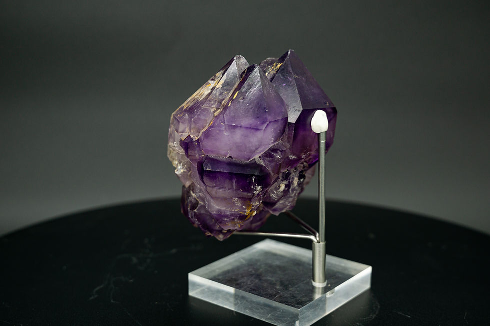 Thumbnail: Large Skeletal Amethyst Elestial Double Terminated Scepter Bolivia
