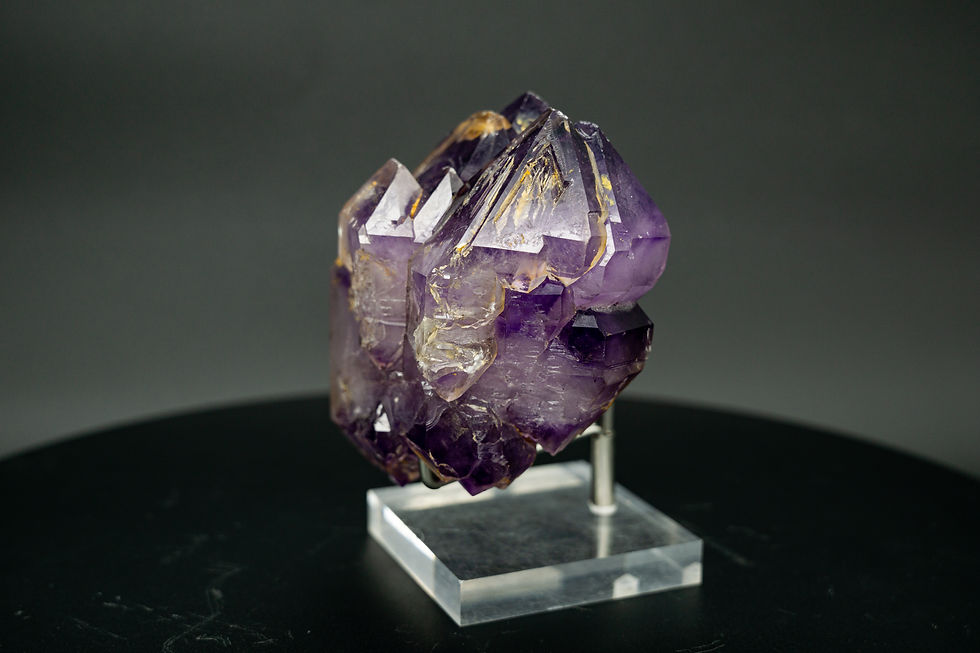 Thumbnail: Large Skeletal Amethyst Elestial Double Terminated Scepter Bolivia