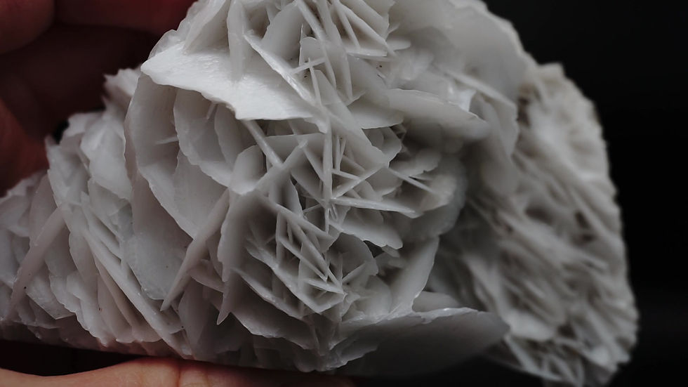 Thumbnail: UV Reactive White Rose Calcite Crystal Fujian