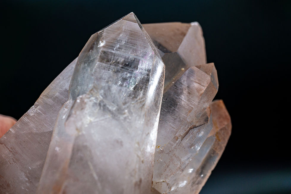 Thumbnail: Clear Crystal Quartz Double Terminated Point Madagascar