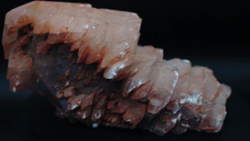 Thumbnail: Orange Mushroom Pagoda Calcite Crystal Daye Mine Hubei