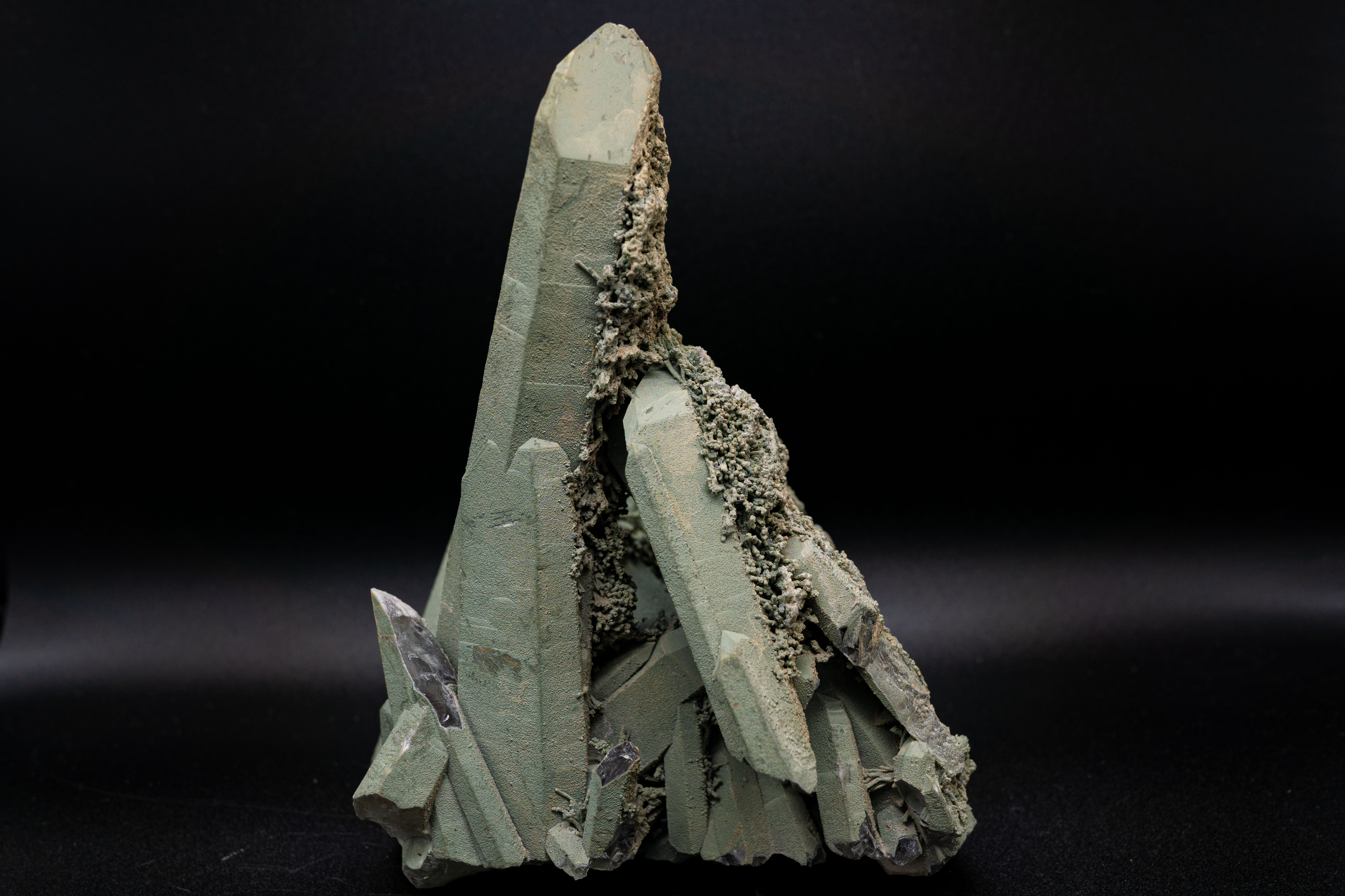 Large Green Crystal Quartz Cluster Inner Mongolia