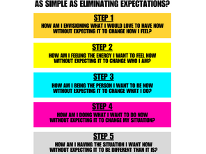 How to Allow the Life you Want to Happen by Eliminating Expectations