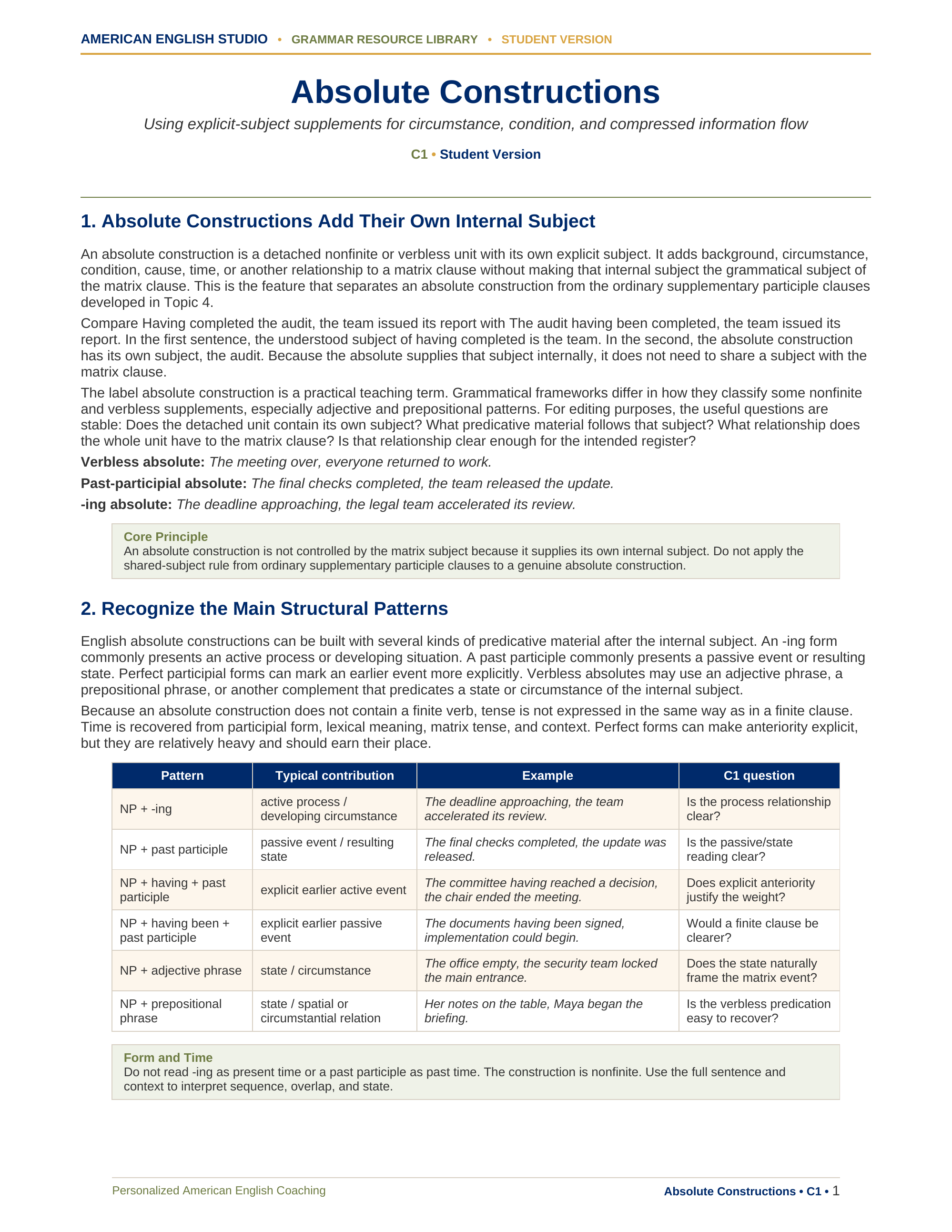 Absolute Constructions grammar resource preview