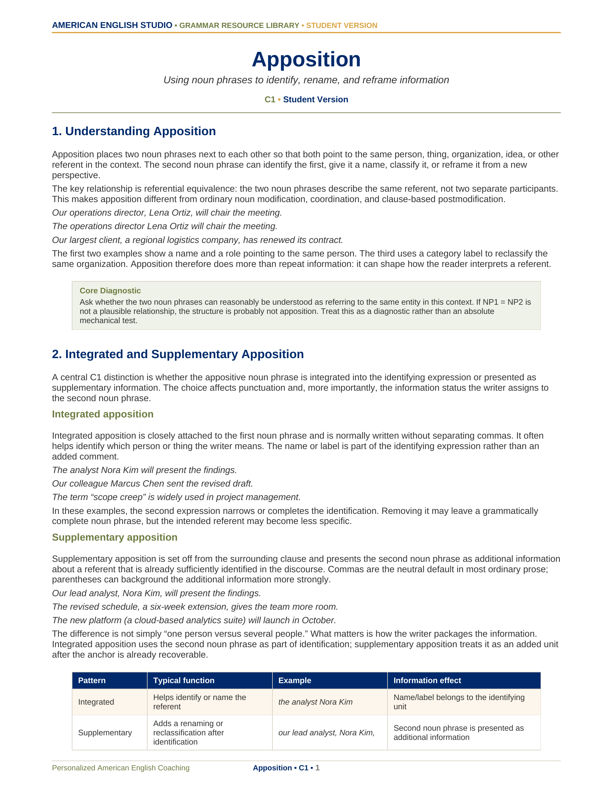 Apposition grammar resource preview