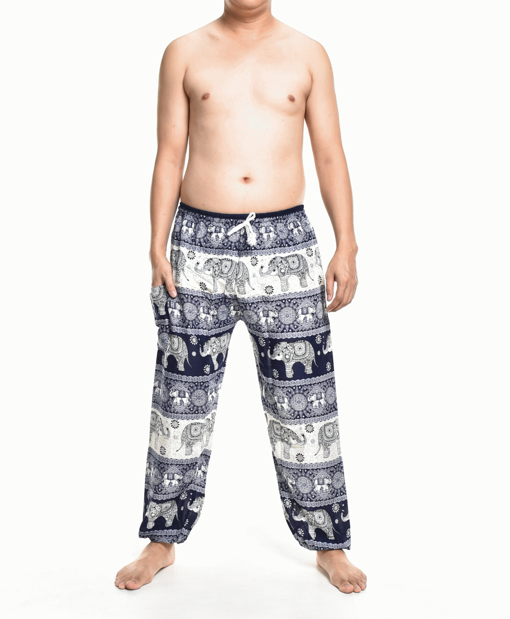 DRAWSTRING HAREM PANTS MIX THE COLOR