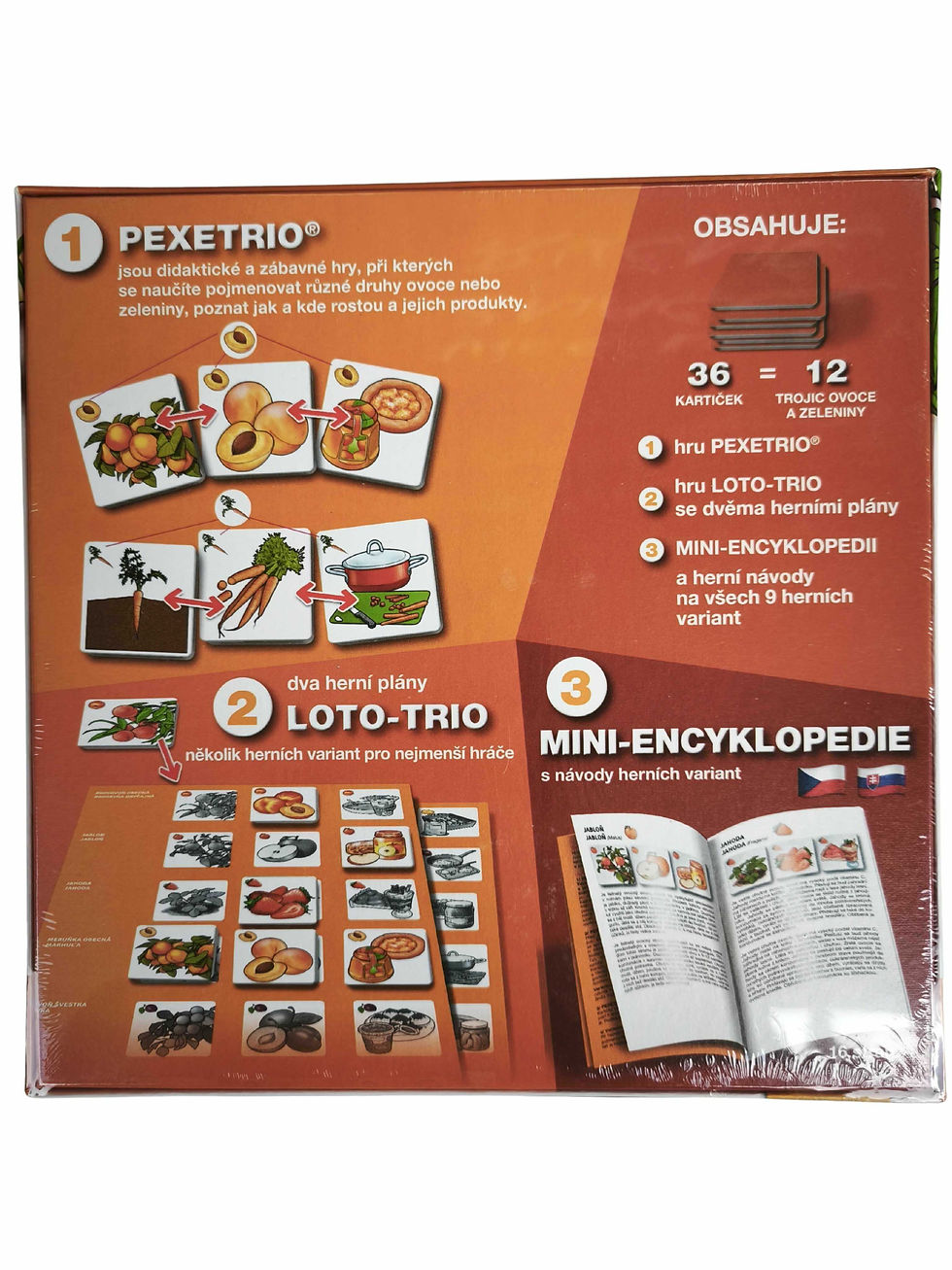 Hra Pexetrio Ovoce a zelenina