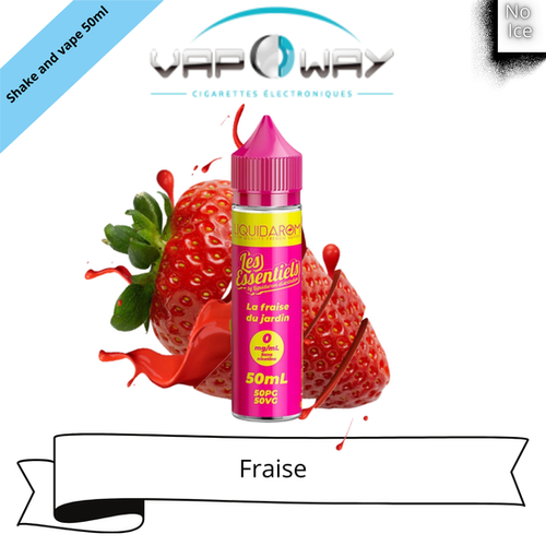 e-liquide cerise fraise 50 ml liquidarom LIQUIDAROM - La fraise du jardin