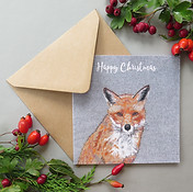 Fox Christmas card by Lellibelle