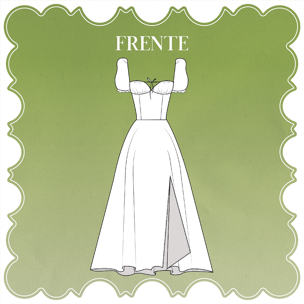 Miniatura: Molde Vestido Siena