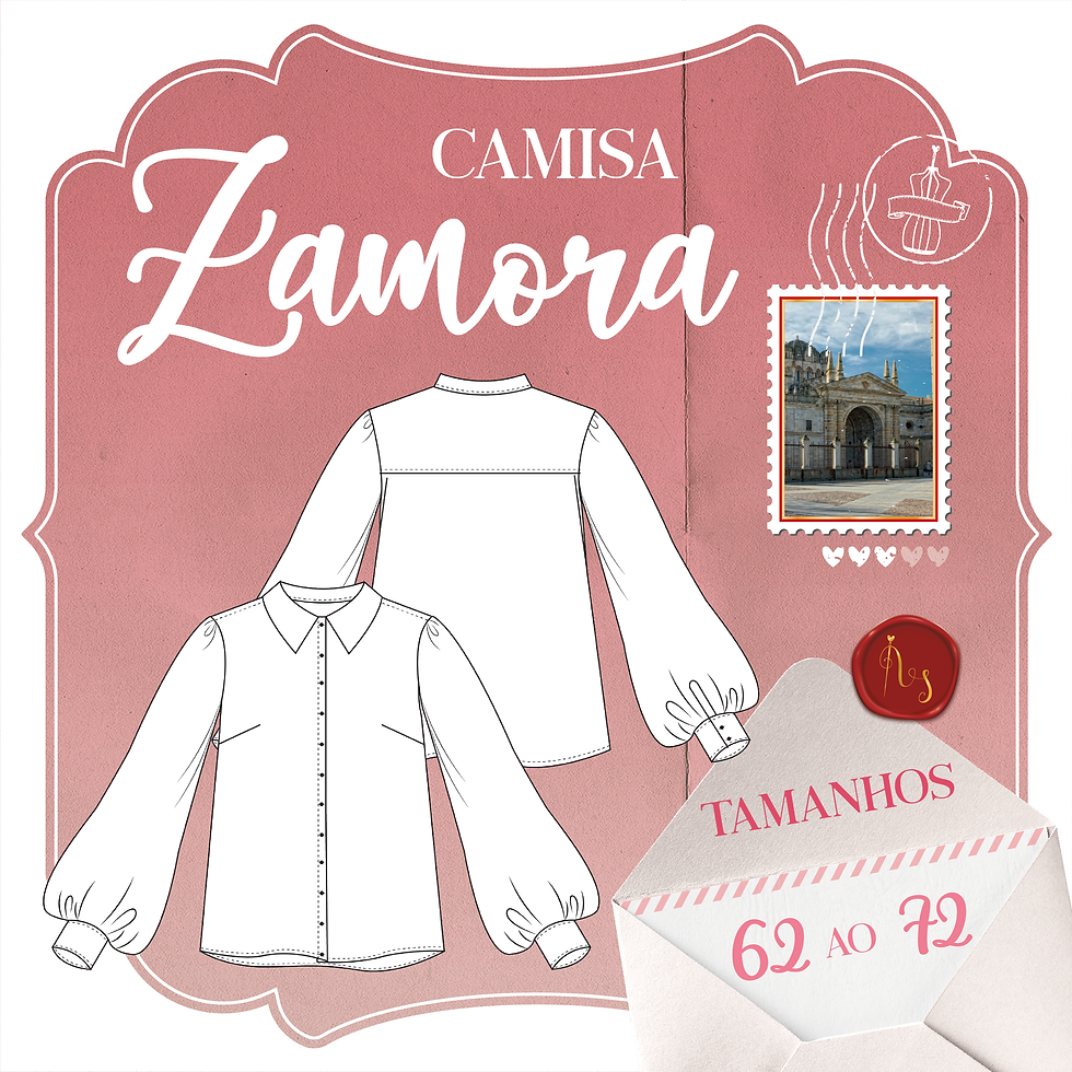 Miniatura: Molde Camisa Zamora