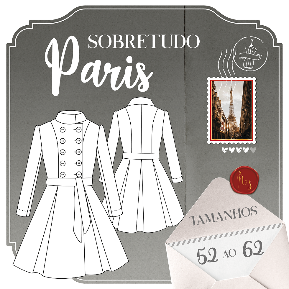 Miniatura: Molde Sobretudo Paris