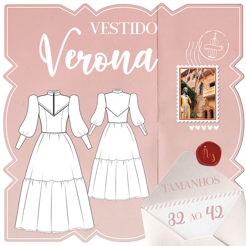 Miniatura: Molde Vestido Verona