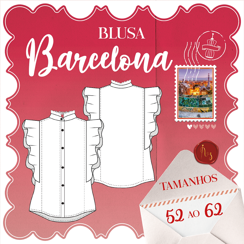 Miniatura: Molde Blusa Barcelona