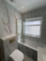 Modern marble bathroom & kitchen renovations in London.