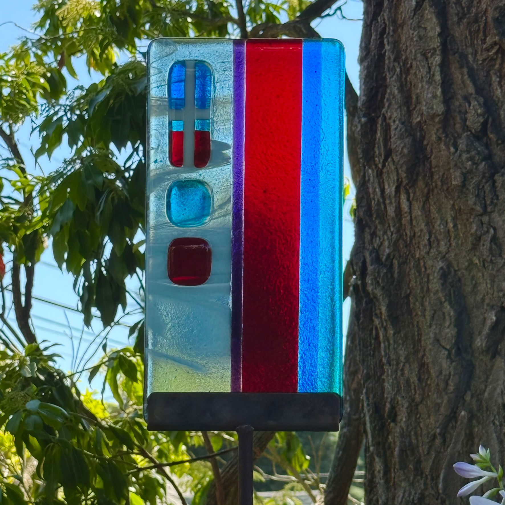 "Minimal Circuit" glass panel