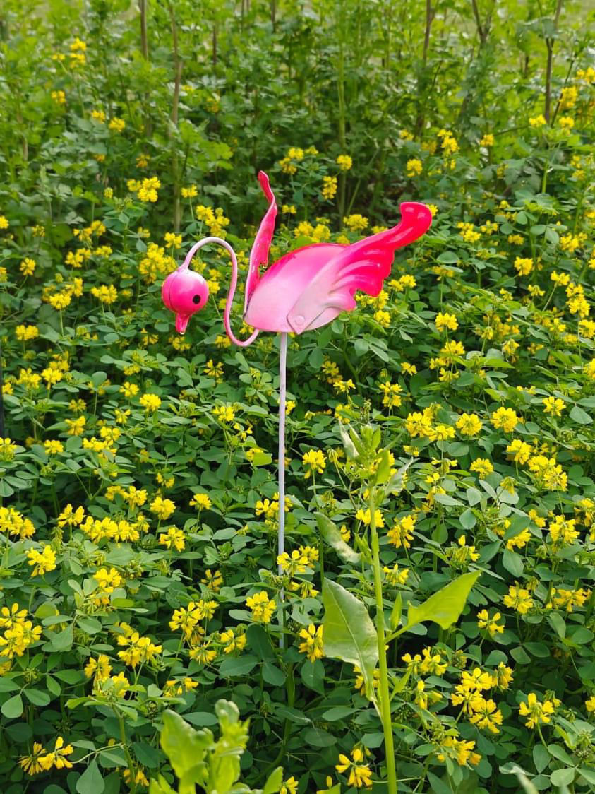 Thumbnail: Flamingo garden stakes (pair)
